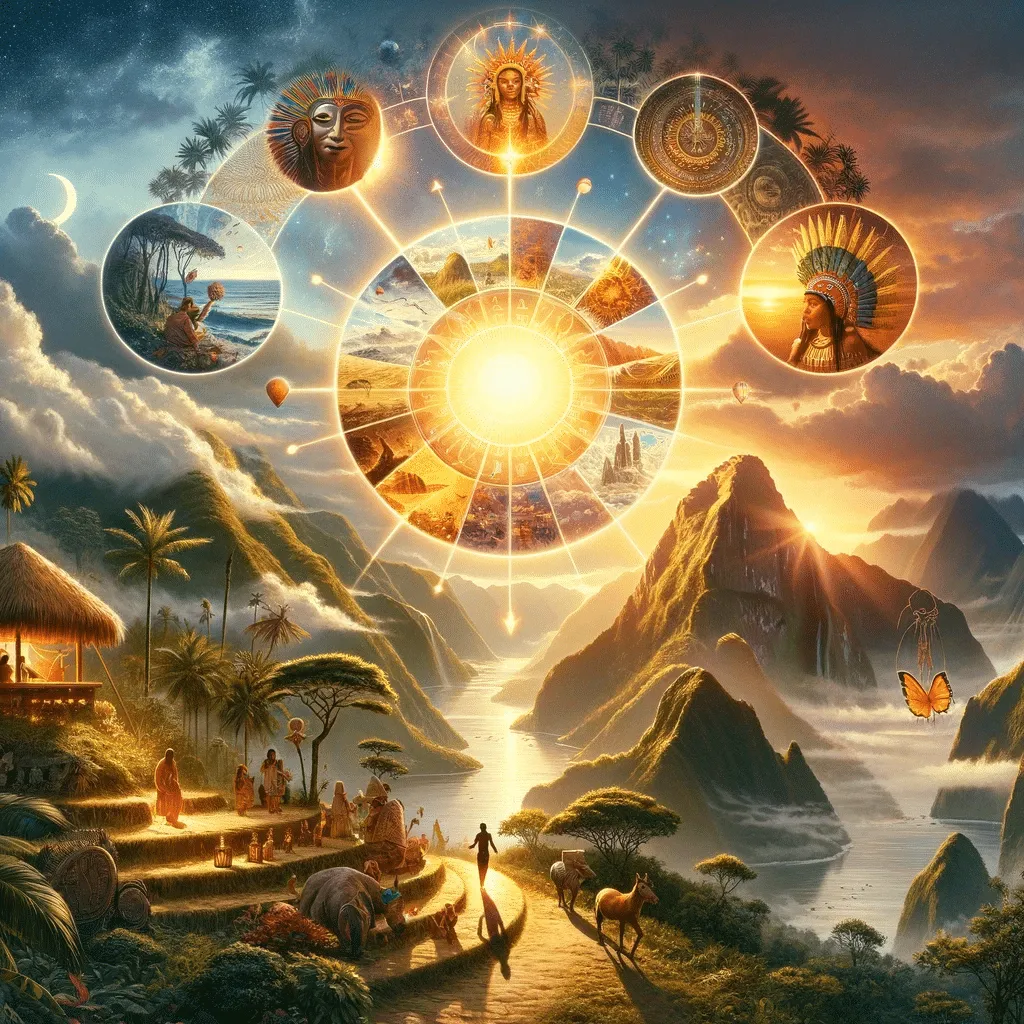 A Photorealistic Illustration Capturing The Essence Of The Suns Influence On The Artists Life As Described In Ceremonia Del Sol By Carlos Paez Vi