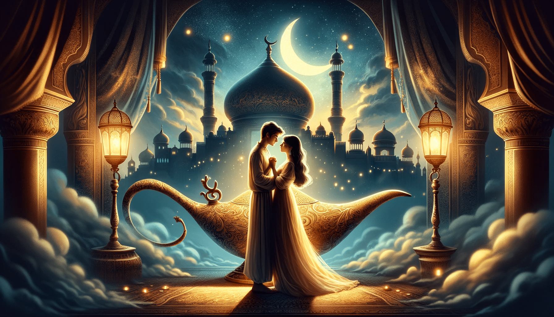 CAPA CONTO ILUSTRADO ALLADIN